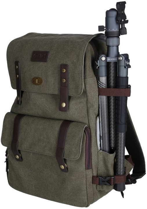Rollei Vintage Camera backpack/batoh na zrcadlovku a 13&quot; NTB, zelená_1193357872