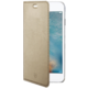 CELLY Air ultra tenké pouzdro typu kniha pro Apple iPhone 7, PU kůže, zlaté