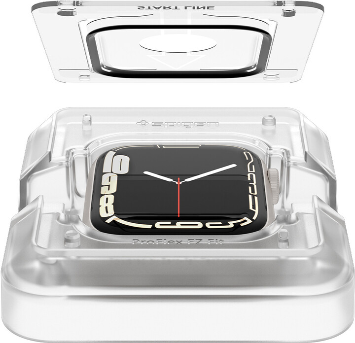 Spigen ochranné sklo ProFlex EZ Fit pro Apple Watch 7 41mm, 2ks_435963995