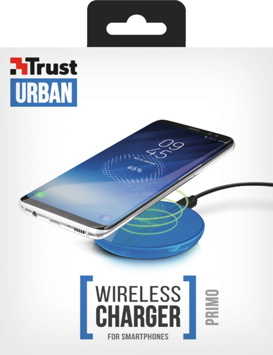 Trust Primo Wireless Charger for smartphones, 5W, modrá_187091003
