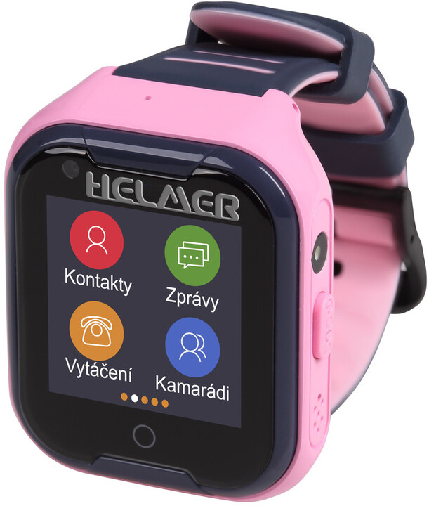 HELMER dětské hodinky LK 709 s GPS lokátorem, dotykový display, růžové_1718363666