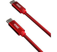 YENKEE kabel YCU C101 RD USB-C, 60W, 1m, červená