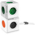 PowerCube EXTENDED REMOTE multifunkční zásuvkový systém, 4x zásuvka, 1,5m, šedá/oranžová_1441030127