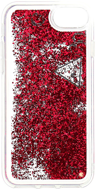 GUESS Liquid Glitter zadní kryt pro iPhone 7/8, Rapsberry_1251610622
