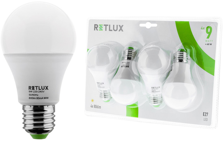 Retlux REL 19 LED A60 4x9W E27_1077925832