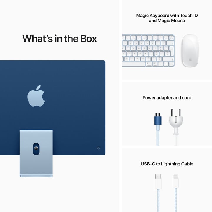 Apple iMac 24" 4,5K Retina M1/16GB/512GB/8-core GPU, modrá