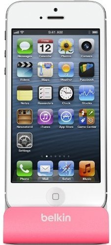 Belkin Lightning Docking Station ChargeSync pro Apple iPhone 5, 5s, 6, 6+, 6S, SE, růžová_1394412291