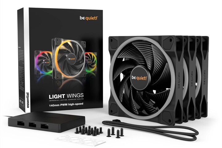 Be quiet! LIGHT WINGS, high-speed, 140mm, Triple-pack_628577959