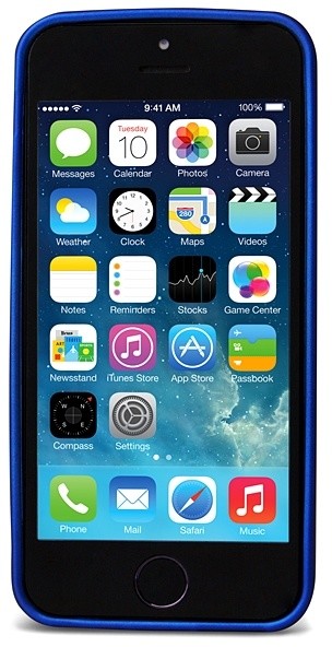 EPICO pružný plastový kryt pro iPhone 5/5S/SE EPICO GLAMY - modrý_413106547