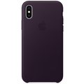 Apple kožený kryt na iPhone X, lilkově fialová_160613647