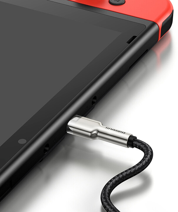 BASEUS kabel Cafule Series, USB-C, M/M, nabíjecí, datový, 100W, 2m, černá