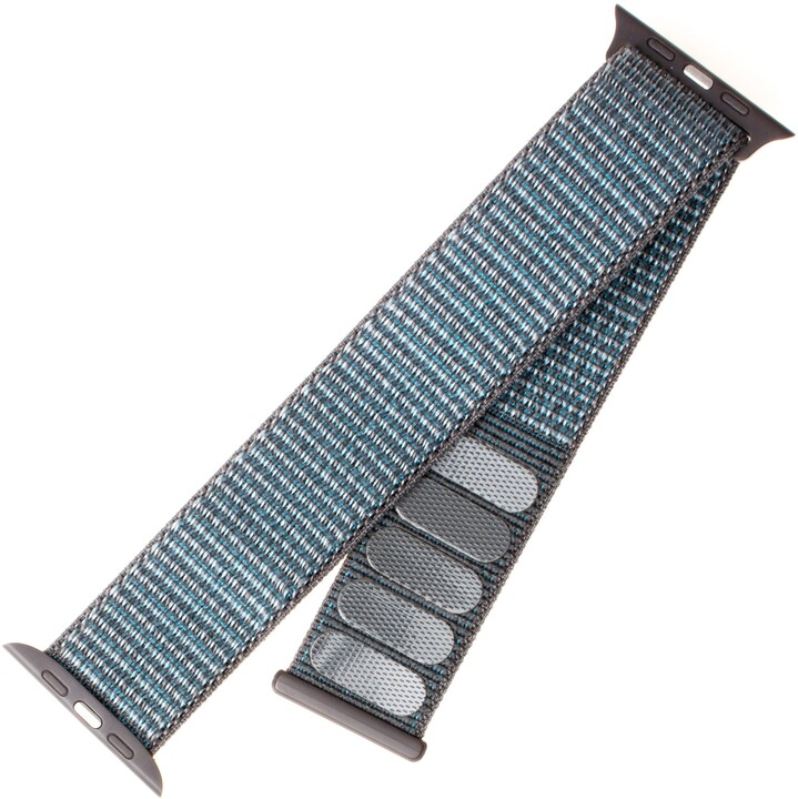 FIXED nylonový řemínek pro Apple Watch, 38/40mm, tmavě šedá