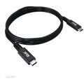 Club3D kabel USB-C Gen3x2 (USB4), M/M, USB 4.0, 8K@60Hz, 40Gbps, PD, 100W, 0.8m , černá_801412929