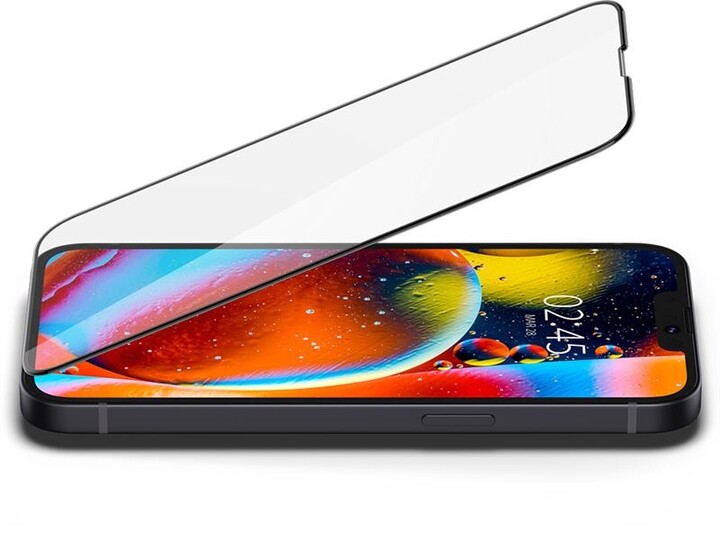 Spigen ochranné sklo tR Slim HD pro Apple iPhone 13 mini, černá_1143352811