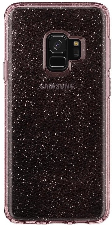 Spigen Liquid Crystal Glitter pro Samsung Galaxy S9, rose_1403596147