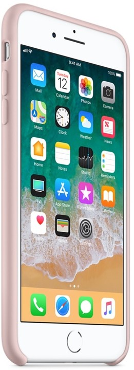 Apple silikonový kryt na iPhone 8 Plus / 7 Plus, pískově růžová_1988234577
