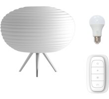 IMMAX NEO COCONO stolní lampa bílé sklo 34x34cm včetně Smart zdroje E27 RGBW_324091940