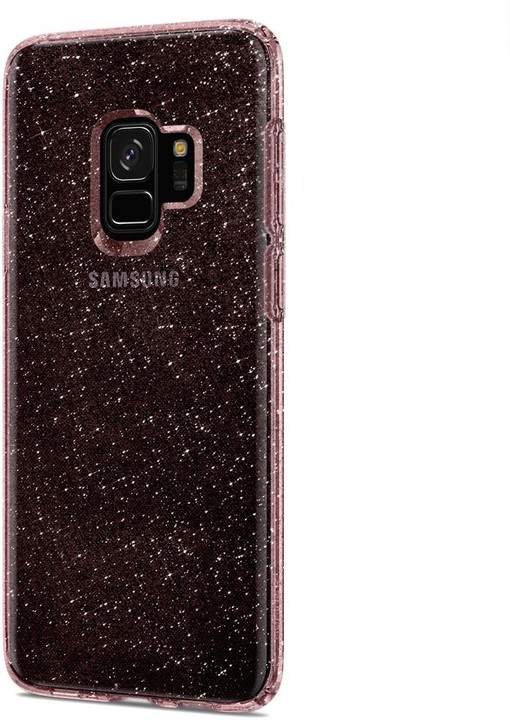 Spigen Liquid Crystal Glitter pro Samsung Galaxy S9, rose_1007759002