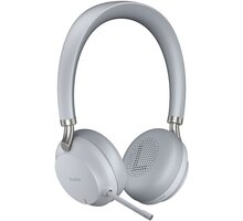 YEALINK BH72 Bluetooth, na obě uši, se stojanem, USB-A, světle šedá_1968676208
