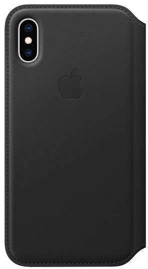 Apple kožené pouzdro Folio na iPhone XS, černá_32931840