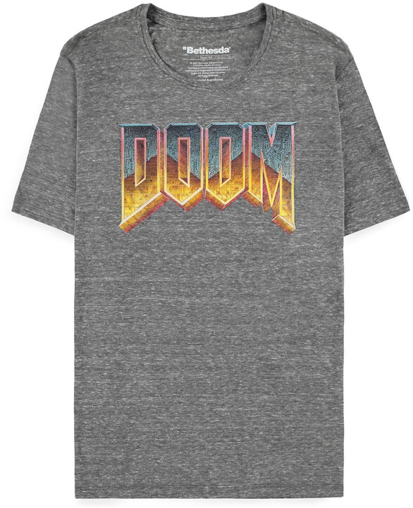 Tričko Doom - Classic Logo Grey (M)_1462023324
