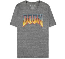Tričko Doom - Classic Logo Grey (S) 08718526359541