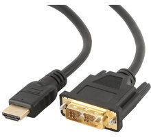 Gembird CABLEXPERT kabel HDMI-DVI 0,5m, 1.3, M/M stíněný, zlacené kontakty