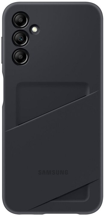 Samsung ochranný kryt s kapsou na kartu pro Galaxy A14, černá_2131308361