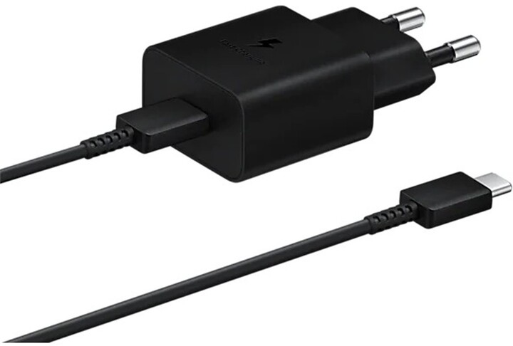 Samsung síťová nabíječka USB-C, 15W, černá + USB-C kabel, 1m_1061980191