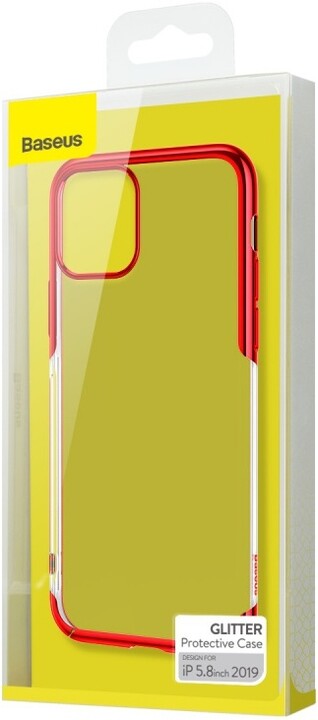 BASEUS Glitter Series ochranný kryt pro Apple iPhone 11 Pro, červená_48367764