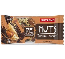 Nutrend DeNuts, tyčinka, mandle/hořká čokoláda, 35g