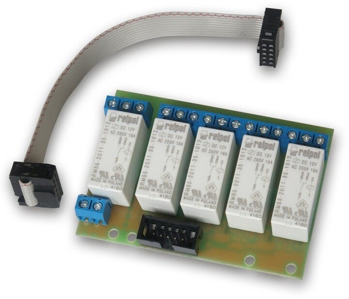 Tinycontrol GSMKON-018 rozšiřující modul pro LAN ovladač, 5x relé, 9-30V, 16A_1495719043