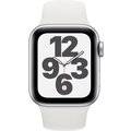 Apple Watch SE, 40mm, Silver Aluminium, White Sport Band_2032800053