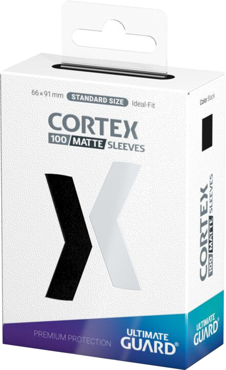 Ochranné obaly na karty Ultimate Guard - Cortex Sleeves Standard Size Matte, černá, 100 ks (66x91)_539984458