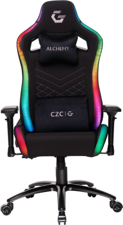 CZC.Gaming Alchemy, herní židle, RGB, černá