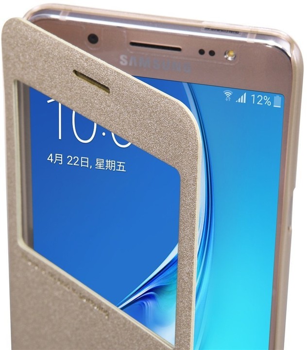 Nillkin Sparkle S-View Pouzdro pro Samsung J510 Galaxy J5 2016 Gold_1803986430