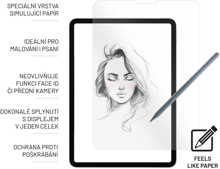 FIXED ochranné sklo PaperGlass pro Apple iPad Air (2020/2022), čirá_1613063678