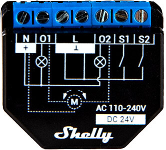 Shelly 2PM Plus, žaluziový modul s měřením spotřeby, WiFi_1002124839