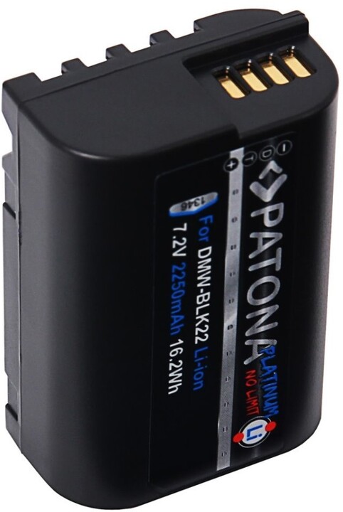 PATONA baterie pro Panasonic DMW-BLK22, 2250mAh, Li-Ion Platinum, DC-S5_1818300431