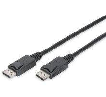 Digitus kabel DisplayPort 1.2, M/M, se západkou, 2m, černá