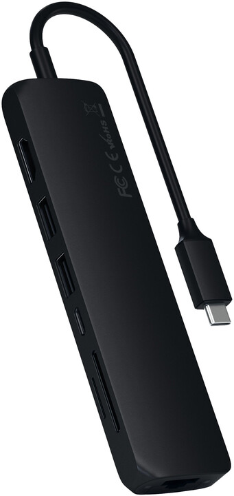 Satechi USB-C Multiport - 1xHDMI 4K,2x USB-A,1x SD,1x Ethernet, černá_2053409262