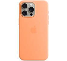 Apple Silikonový kryt s MagSafe pro iPhone 15 Pro Max, sorbetově oranžová MT1W3ZM/A