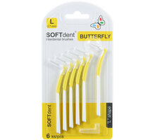Mezizubní kartáček SOFTdent® Butterfly, zahnutý, L - 0,7 mm, 6 ks_891238403