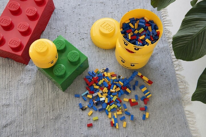 Úložný box LEGO Hlava - silly (L)_1648409874