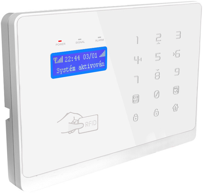 EVOLVEO Salvarix, bezdrátový WiFi&amp;GSM alarm s čtečkou RFID_716582608
