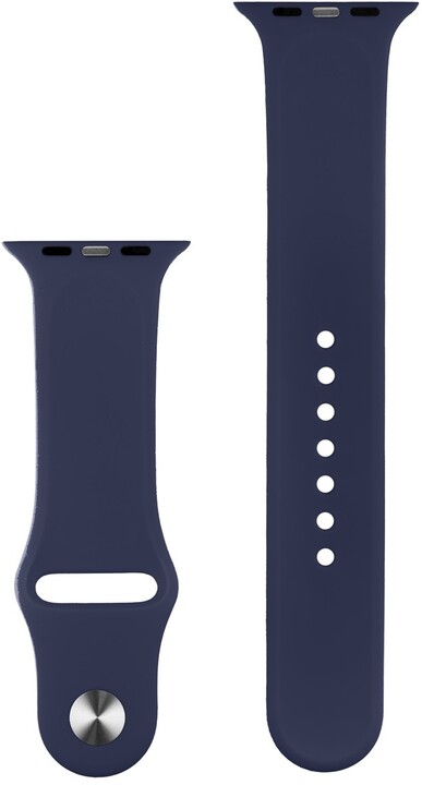 COTEetCI silikonový sportovní náramek pro Apple watch 42 / 44 mm / 45mm, půlnoční modrá_1687401097