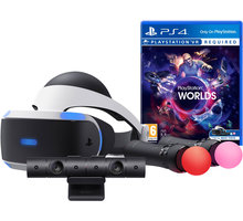 PlayStation VR + Kamera v2 + 2x PS Move + VR Worlds_384777050