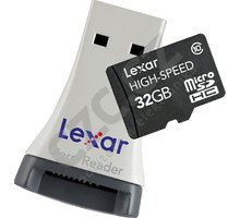 Lexar Micro SDHC 32GB Class 10 + USB čtečka_794110885