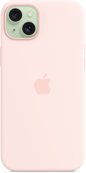Apple Silikonový kryt s MagSafe pro iPhone 15 Plus, světle růžová_2118570375