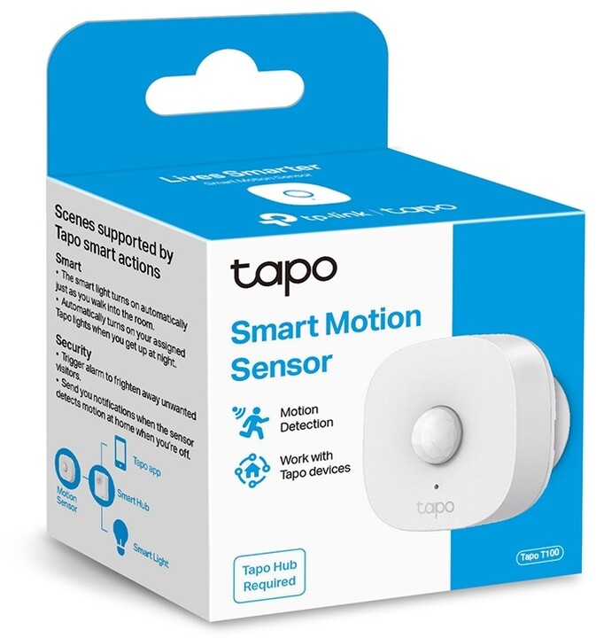 TP-Link Tapo T100, senzor detekce pohybu, dosah 5m, pro H100_597892827